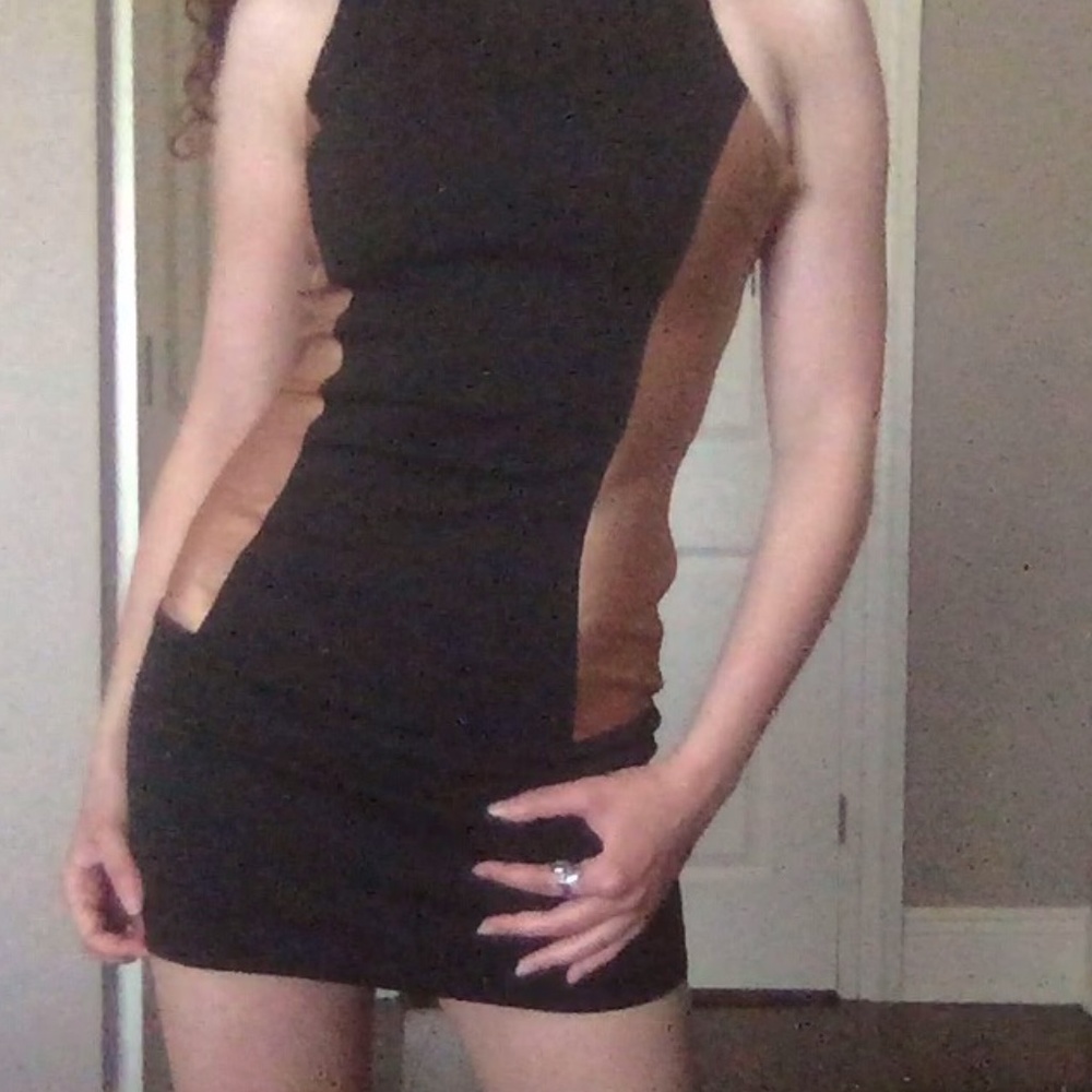 BCBGeneration Black and Gold Dress